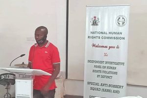 Petitioner cries while recounting 28 days of police detention 23 Petitioner cries while recounting 28 days of police detention