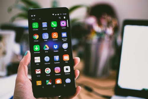 Social apps on a phone