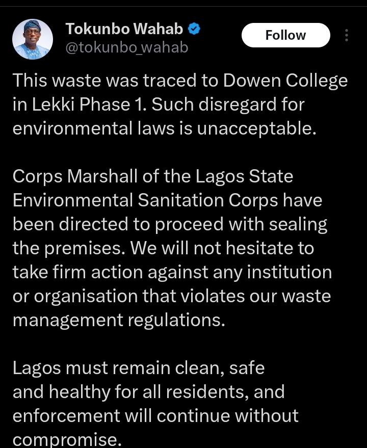 Tokunbo Wahab tweet